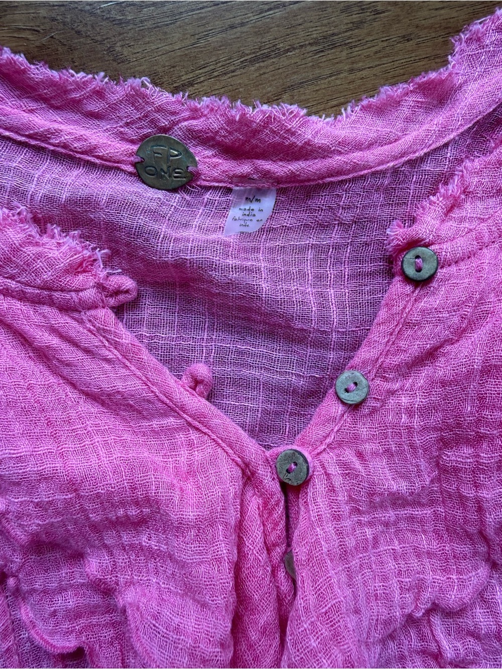 Free People One Naya Top. Medium - Pink - Picture 3 of 4